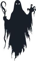 Ghost Shadow Design for Horror-Themed Graphics vector