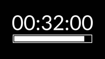 35 seconds countdown timer with white progress bar ideal for countdowns, timers, presentations, and educational video