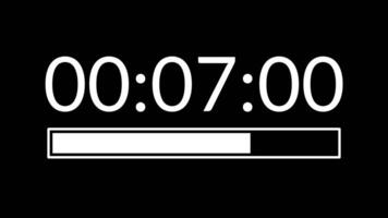 10 seconds countdown timer with white progress bar ideal for countdowns, timers, presentations, and educational video