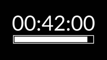 45 seconds countdown timer with white progress bar ideal for countdowns, timers, presentations, and educational video