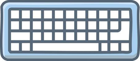 icon with keyboard shape vector
