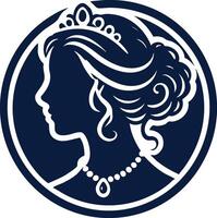 Historical Cameo Portrait for Museum Projects vector