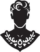 Decorative Art Cameo for Elegant Graphics vector