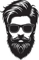 Retro Hipster Art for Vintage-Inspired Projects vector