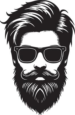 Retro Hipster Art for Vintage-Inspired Projects