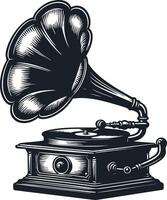 Retro Gramophone Art for Posters and Prints vector