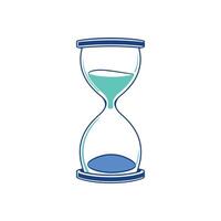 Simple Hourglass Illustration Representing Time and Deadline Themes vector