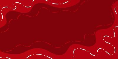Energetic Red Swirls Lines and Waves in Perfect Rhythm vector