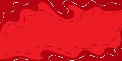 Bold Red Horizons Fluid Waveforms and Linear Art vector