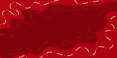 Dynamic Red Waves with Elegant Line Accents vector