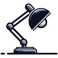 Minimalist Desk Lamp with Adjustable Arm Illustration vector