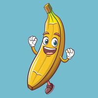 Cartoon Icon of a Chocolate Dipped Banana Fruit Slice vector