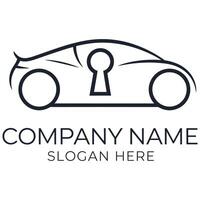 Car logo design template vector