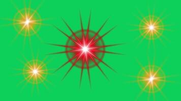 creare dinamico e accattivante immagini con rosso neon lente bagliore leggero effetti animazioni video