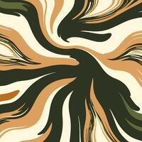 Abstract pattern with spirals in retro style vector