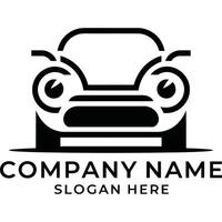 Modern Car Logo with Minimal Front View. vector