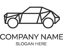 A car logo with a geometric shape vector