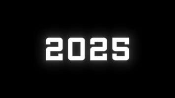 2025 Cyber Glitch Animation Text Pixel for New Year video