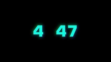 Vibrant Glitch Text Animation Loop for 2025 New Year video