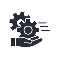 on demand service icon. .Editable stroke.linear style sign for use web design,logo.Symbol illustration. vector