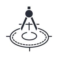calibration icon. .Editable stroke.linear style sign for use web design,logo.Symbol illustration. vector