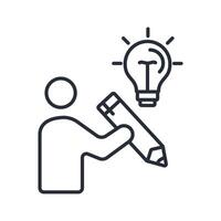 creative icon. .Editable stroke.linear style sign for use web design,logo.Symbol illustration. vector