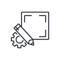 prototyping icon. .Editable stroke.linear style sign for use web design,logo.Symbol illustration. vector