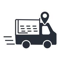 Delivery icon. .Editable stroke.linear style sign for use web design,logo.Symbol illustration. vector