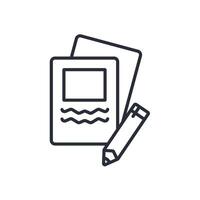 sketching icon. .Editable stroke.linear style sign for use web design,logo.Symbol illustration. vector