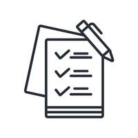 evaluation icon. .Editable stroke.linear style sign for use web design,logo.Symbol illustration. vector