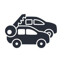 Car rental icon. .Editable stroke.linear style sign for use web design,logo.Symbol illustration. vector
