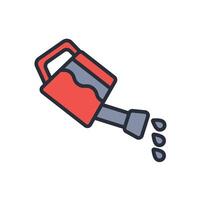 watering can icon. .Editable stroke.linear style sign for use web design,logo.Symbol illustration. vector