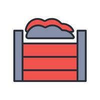 compost icon. .Editable stroke.linear style sign for use web design,logo.Symbol illustration. vector