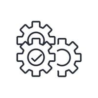 Problem Solving icon. .Editable stroke.linear style sign for use web design,logo.Symbol illustration. vector