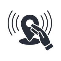 real time tracking icon. .Editable stroke.linear style sign for use web design,logo.Symbol illustration. vector