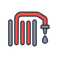 garden hose icon. .Editable stroke.linear style sign for use web design,logo.Symbol illustration. vector