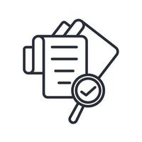 audit icon. .Editable stroke.linear style sign for use web design,logo.Symbol illustration. vector