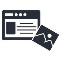 digital content icon. .Editable stroke.linear style sign for use web design,logo.Symbol illustration. vector