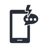 instant messaging icon. .Editable stroke.linear style sign for use web design,logo.Symbol illustration. vector