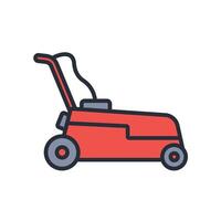 Lawn Mower icon. .Editable stroke.linear style sign for use web design,logo.Symbol illustration. vector