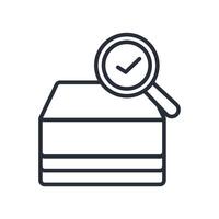 check box icon. .Editable stroke.linear style sign for use web design,logo.Symbol illustration. vector