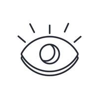 Vision icon. .Editable stroke.linear style sign for use web design,logo.Symbol illustration. vector