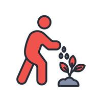 seedling icon. .Editable stroke.linear style sign for use web design,logo.Symbol illustration. vector