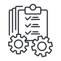specification icon. .Editable stroke.linear style sign for use web design,logo.Symbol illustration. vector