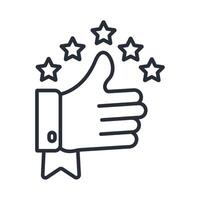 satisfaction icon. .Editable stroke.linear style sign for use web design,logo.Symbol illustration. vector