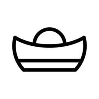 Sycee Icon Symbol Design Illustration vector