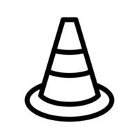 Traffic Cone Icon Symbol Design Illustration vector