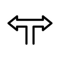T Junction Icon Symbol Design Illustration vector