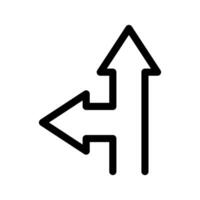 Turn Left Icon Symbol Design Illustration vector