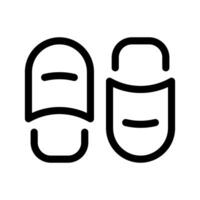 Slippers Icon Symbol Design Illustration vector